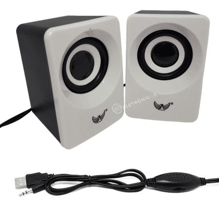 Imagem de Caixa Multimídia Som Estéreo Para Pc, Celular 3w Rms Portátil AL3087