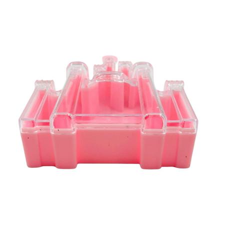 Caixa Organizadora Castelo Rosa Box P Miçanga 2 pçs - Macall Imagem de Caixa Organizadora Castelo Rosa Box P Miçanga 2 pçs