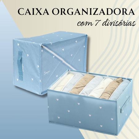 Imagem de Caixa Organizadora Colmeia Para Armazenamento de Roupas Ideal para Gavetas E Roupeiros Com Lindas Estampas