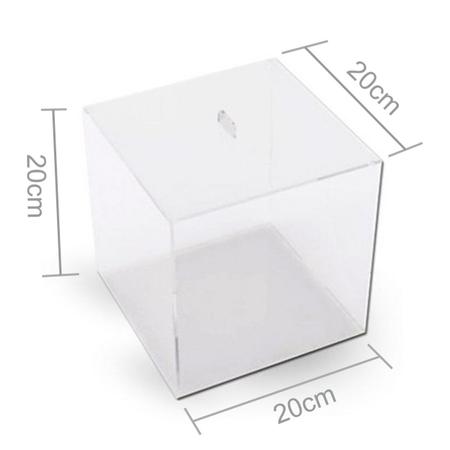 Cubo de Acrílico Tam P - Tam 60 cm de altura x 30 cm comprimento