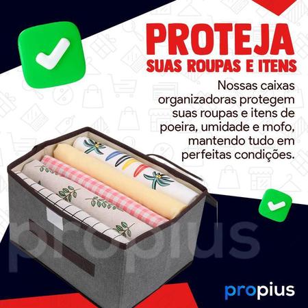 Imagem de Caixa Organizadora Flexível Armário Guarda Roupa Box