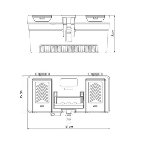 Imagem de Caixa Plástica para Ferramentas 13" Tramontina com Trava Metálica
