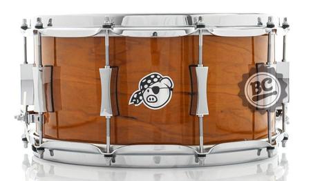 Imagem de Caixa Pork Pie Cherry Pie Bubinga 14x7 Hourglass Lugs Aros Stick Saver casco Cherry (Made in USA)