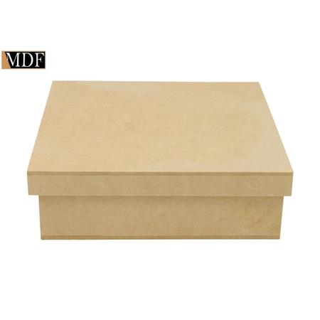 Caixa Quadrada Tampa de Sapato 20x20x8 Mdf Madeira - ATACADÃO DO ARTESANATO MDF Imagem de Caixa Quadrada Tampa de Sapato 20x20x8 Mdf Madeira