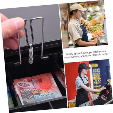 Imagem de Caixa registradora tef  abertura chave para loja restaurante gaveta automática manual interface