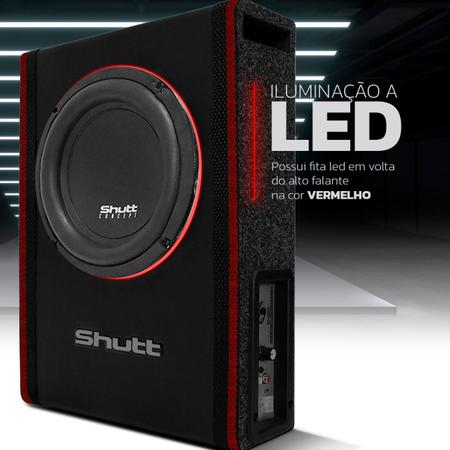 Imagem de Caixa Slim Amplificada Shutt Concept 8 Polegadas 400w + Módulo