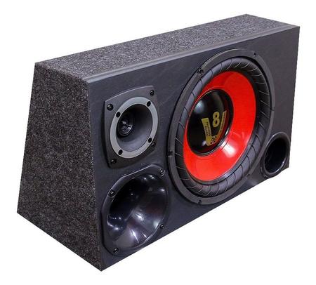 Imagem de Caixa Som Automotivo Trio Completa Subwoofer Vw Gol G1 G2 G3