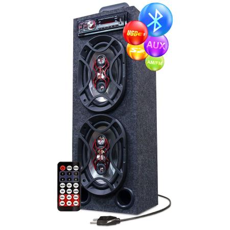 Caixa Ativa Taramps Bluetooth Bravox 12' + 6x9' + Tweeter - oestesom