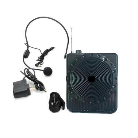 Imagem de Caixa Som Fone Microfone Rádio Mp3 Usb Bluetooth Cartao Sd