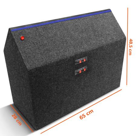 Caixa Som Igrejinha Trio Automotivo Shutt Subwoofer Beatz 12 Polegadas 800w RMS Grave Forte LED Neon Imagem de Caixa Som Igrejinha Trio Automotivo Shutt Subwoofer Beatz 12 Polegadas 800w RMS Grave Forte LED Neon