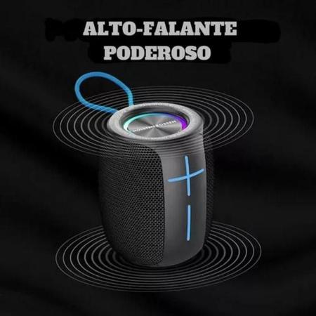 Imagem de Caixa Som Super Potente 8W Gold Bluetooth Portátil