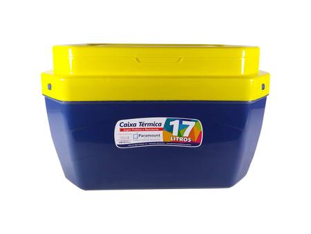 Imagem de Caixa térmica  17 LT - Azul Com Amarelo - Paramount