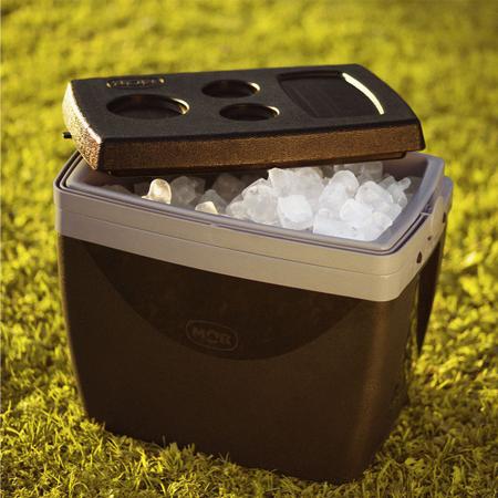 Imagem de Caixa Térmica Cooler 34l Com Alça Porta Copos Mor Preta