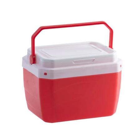 Imagem de Caixa Térmica Cooler 6 Litros Bebidas Praia Cor Vermelha