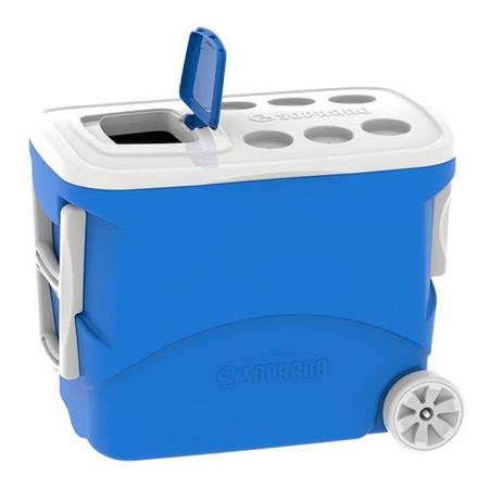 Imagem de Caixa Térmica/cooler Com Rodas Tropical - 50 Litros Azul