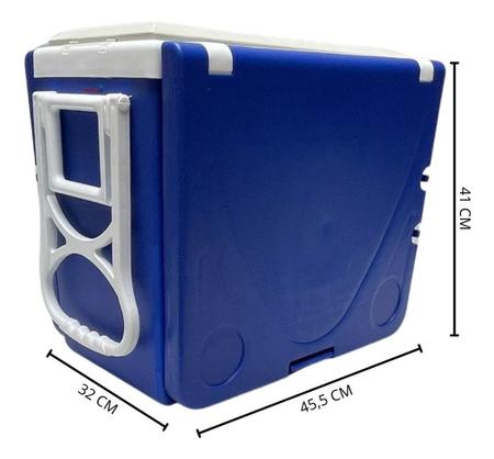 Imagem de Caixa térmica cooler isopor 28l mesa banco 3x1 iwct3x1