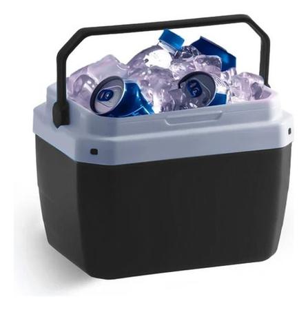 Imagem de Caixa Térmica Cooler Preta 6 Litros Com Alça Cerveja Praia