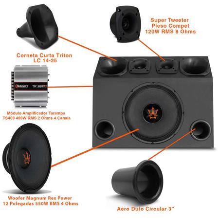 Woofer Magnum 12 Polegadas 550W RMS 4 Ohms - Connect Parts