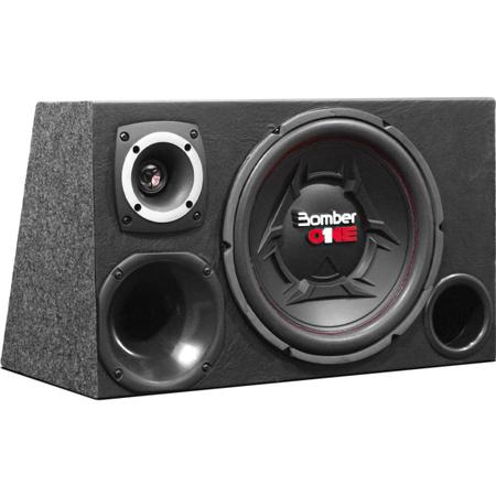 Imagem de Caixa Trio Som Carro Automotivo Subwoofer Bomber One Grave