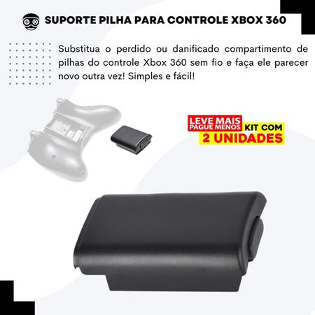 Imagem de Caixinha De Pilha Controle Xbox 360 Sem Fio Suporte Porta Pilhas Caixinha Kit c/ 2 unidades