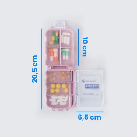 Imagem de Caixinha De Remedio Comprimido Vitamina Com 8 Compartimentos