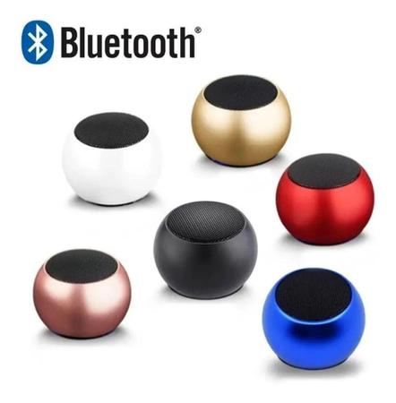 Imagem de Caixinha Som Bluetooth Tws Metal Mini Speaker Amplificada 3w - LDS Orange