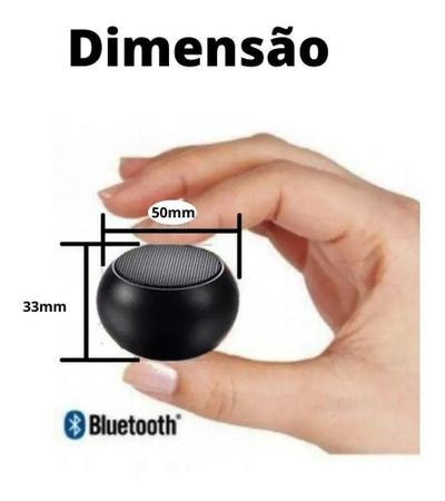 Imagem de Caixinha Som Bluetooth Tws Metal Mini Speaker Amplificada 3w - LDS Orange
