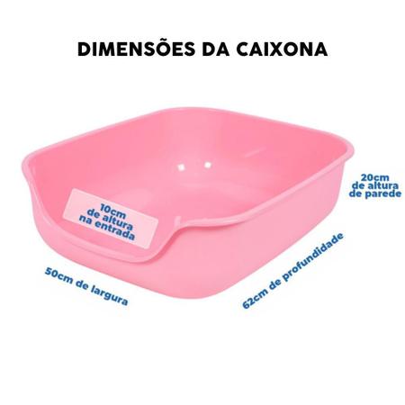 Caixona de Areia Pet Games Marrom para Gatos