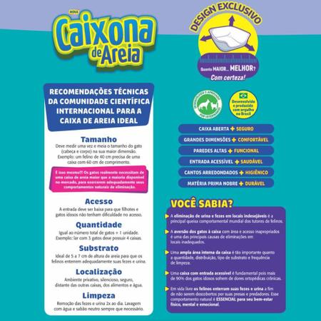 Caixona De Areia Pet Games Para Gatos - Cor Bege - Caixa de Areia