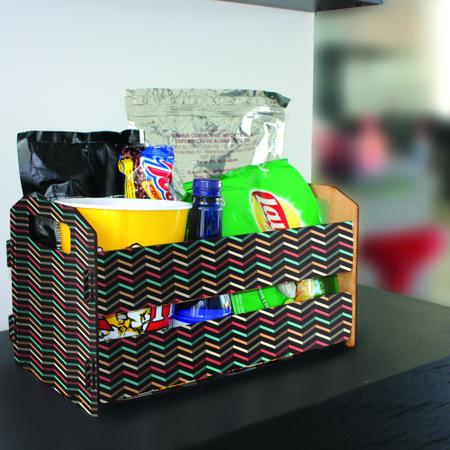 Caixote de Feira Organizador M - Zig Zag - ENCAIXO Imagem de Caixote de Feira Organizador M - Zig Zag