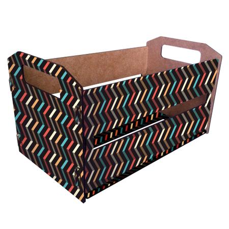 Caixote de Feira Organizador M - Zig Zag - ENCAIXO Imagem de Caixote de Feira Organizador M - Zig Zag