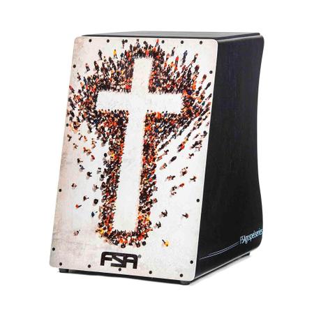 Imagem de Cajon FSA Gospel FG1506 Cruz Eletro Acústico