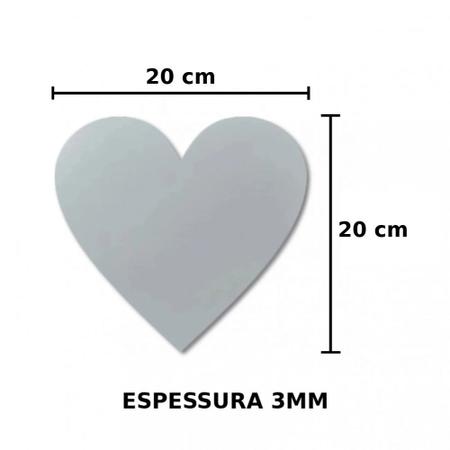 Imagem de Cake Boards Base para Bolo 20 Cm Coracao Mdf (5 Unidades)  Digoarts