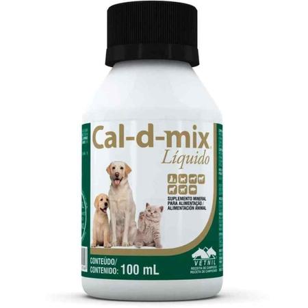 Imagem de Cal-d-mix liquído suplemento vetnil 100 ml