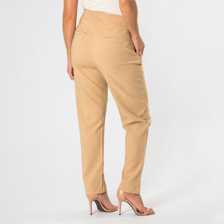 Calça Alfaiataria Feminina Cintura Alta Com Botões E Bolsos - Zafina Imagem de Calça Alfaiataria Feminina Cintura Alta Com Botões E Bolsos