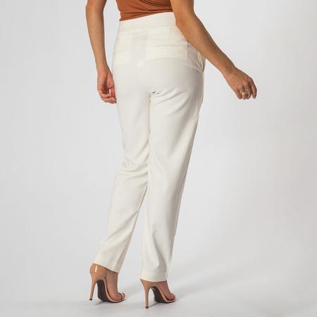 Calça Alfaiataria Feminina Cintura Alta Com Botões E Bolsos - Zafina Imagem de Calça Alfaiataria Feminina Cintura Alta Com Botões E Bolsos