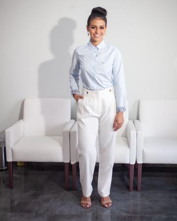 Calça alfaiataria feminina best sale dudalina
