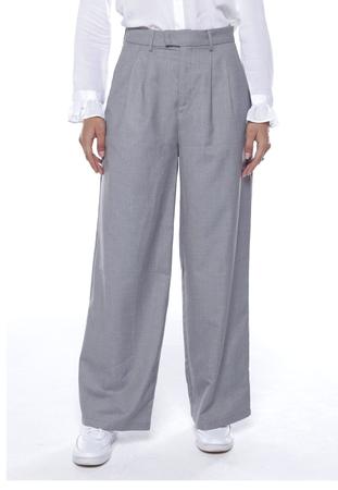 Calça cinza sales feminina social