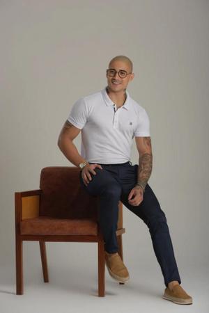 Calça Alfaiataria Masculina Skinny Casual Esporte Fino Azul Marinho - Conquest Imagem de Calça Alfaiataria Masculina Skinny Casual Esporte Fino Azul Marinho - Conquest