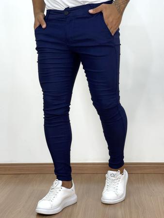 Calça slim azul marinho 2025