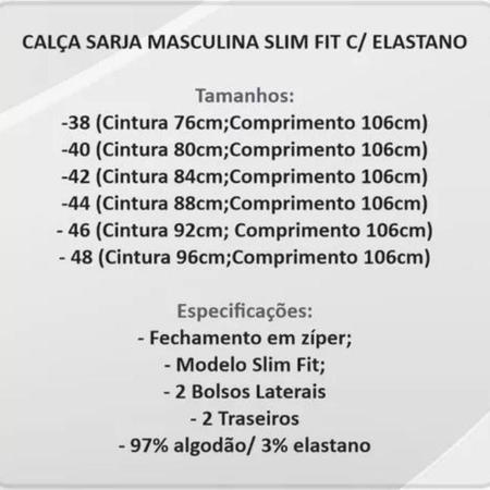 Imagem de Calça Alfaiataria Sport Fino Premium Sarja Gelo Masculina