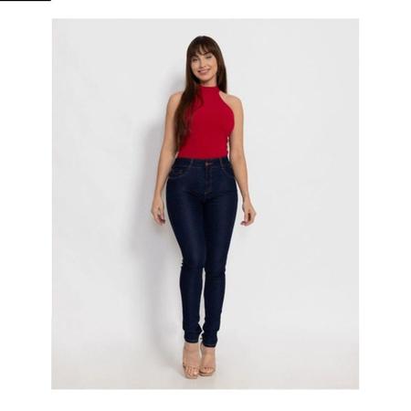 Imagem de Calça Biotipo Jeans Feminina Skinny Azul Escuro