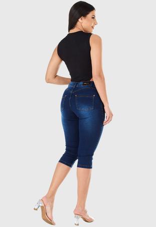 Calça Capri HNO Jeans Skinny Cintura Alta Elastano Classic Azul Marinho -  Calça Plus Size Feminina - Magazine Luiza