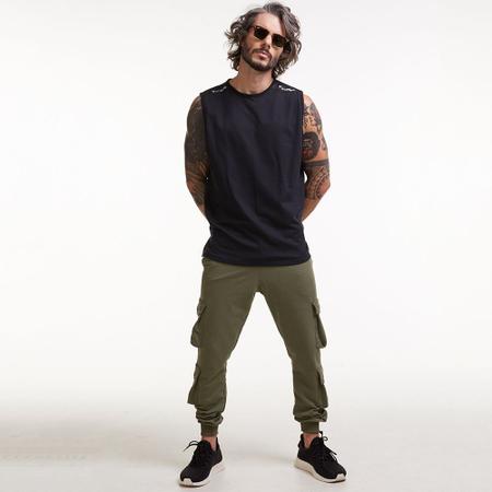 Cal a Cargo Brohood Jogger Masculina Moletom Verde Militar GG