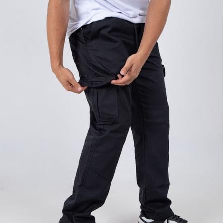 Calças de fato para homem Calças pretas de vestir de corte reto com dobras  e bolsos para usar no escritório, trabalho, empregado, empregado