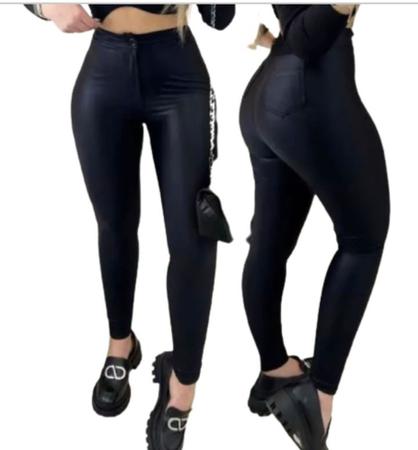 Calça cirre cintura sales alta com botão