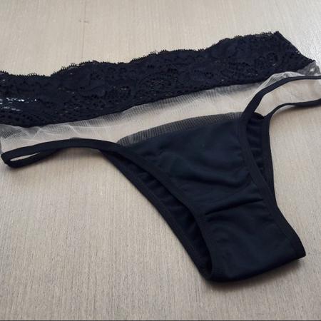 Cal a Cor da Pele em Tule e Renda Minha Calcinha Calcinha
