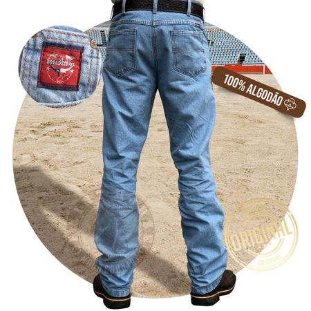 Calça country jeans masculina peão rodeio agro pura raça