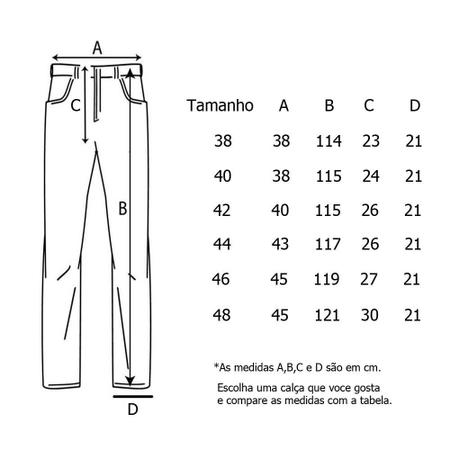 Calça 38 sale masculina