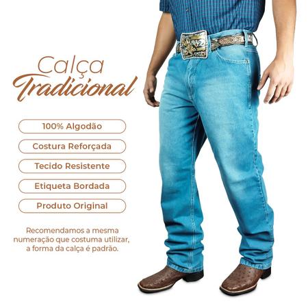 Imagem de Calça Country Tradicional Masculina Cowboy Texana Texas Road